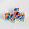 Lot de 5 verres à jus vintage 1970s