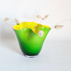 Vase en verre vintage wavy