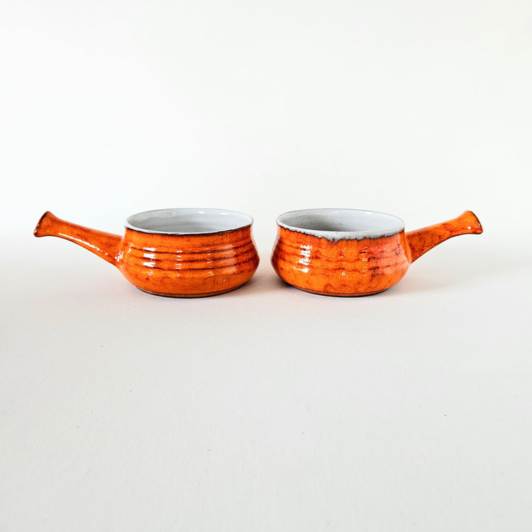 Lot de 2 caquelons vintage en céramique, Argibec, Estriceram Canada