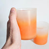 Lot de 2 verres ombrés vintages