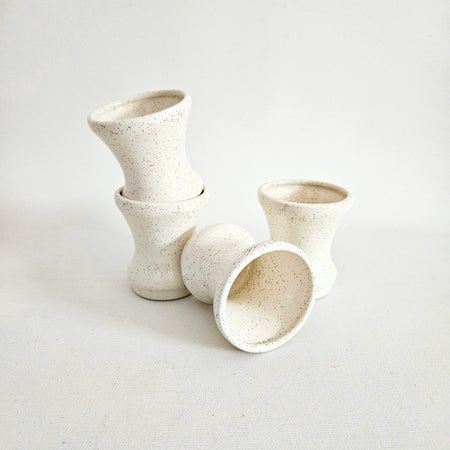 Lot de 2 gobelets vintage en céramique