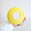 Coupelle en céramique jaune artisanale seconde main