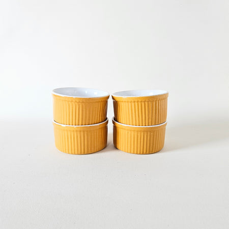 Lot de 4 ramequins en céramique Emile Henry vintage