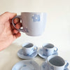 Set of 2 vintage flower cups and saucers