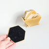 Lot de 6 sous-verres vintages en onyx