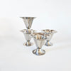Lot de 4 coupes à dessert en inox vintage