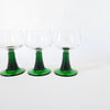 Lot de 3 verres à pied Luminarc Römer vert