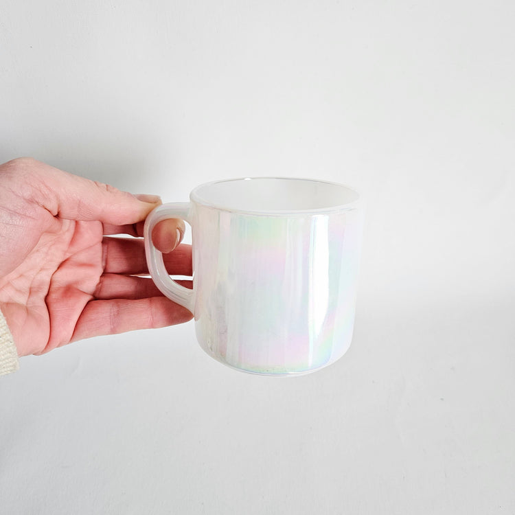 Tasse iridescente vintage Federal Glass