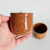 Lot de 2 gobelets boules vintages en céramique