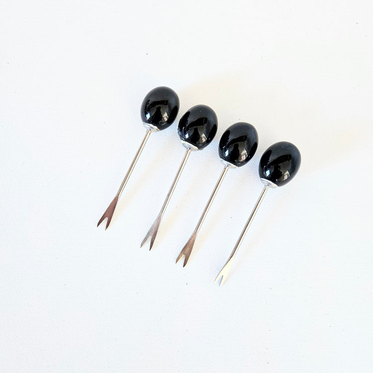 Lot de 4 pics à olives seconde main