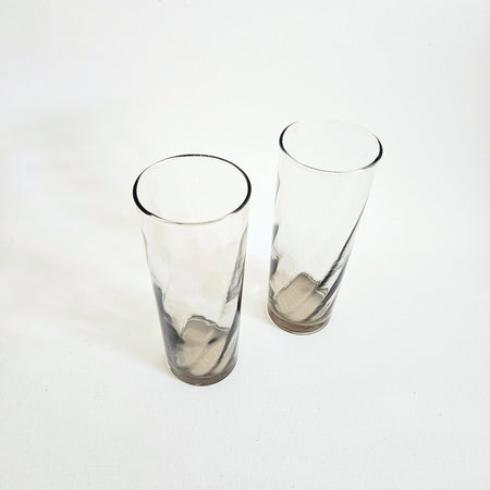 Duo de verres fumés high ball swirl