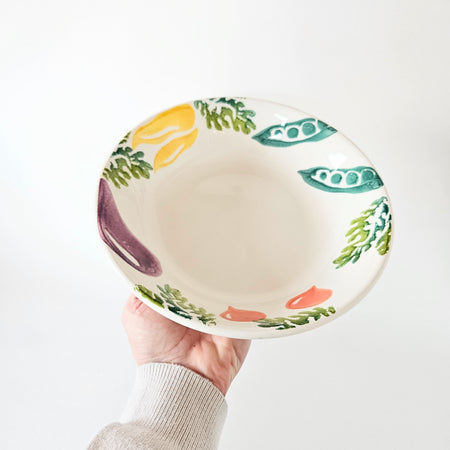 Bol en céramique vintage Légumes
