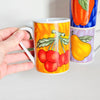Tasse Fruit/Légume vintage en céramique