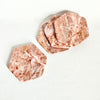 Lot de 4 sous-verres en marbre roses vintages