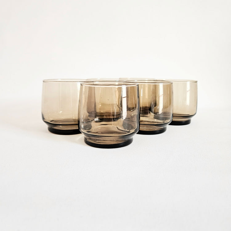 Duo de verres fumés Dominion vintages