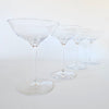 Lot de 4 coupes à bulles/cocktail en cristal, Waterford