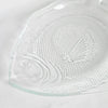 Assiette en verre texturé Poisson, USA vintage