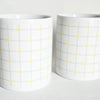 Tasse en céramique vintage à motif géométrique