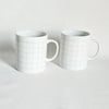 Tasse en céramique vintage à motif géométrique