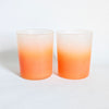 Lot de 2 verres ombrés vintages