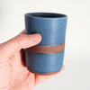 Lot de 2 gobelets vintages en céramique artisanale