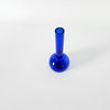 Soliflore boule en verre bleu vintage