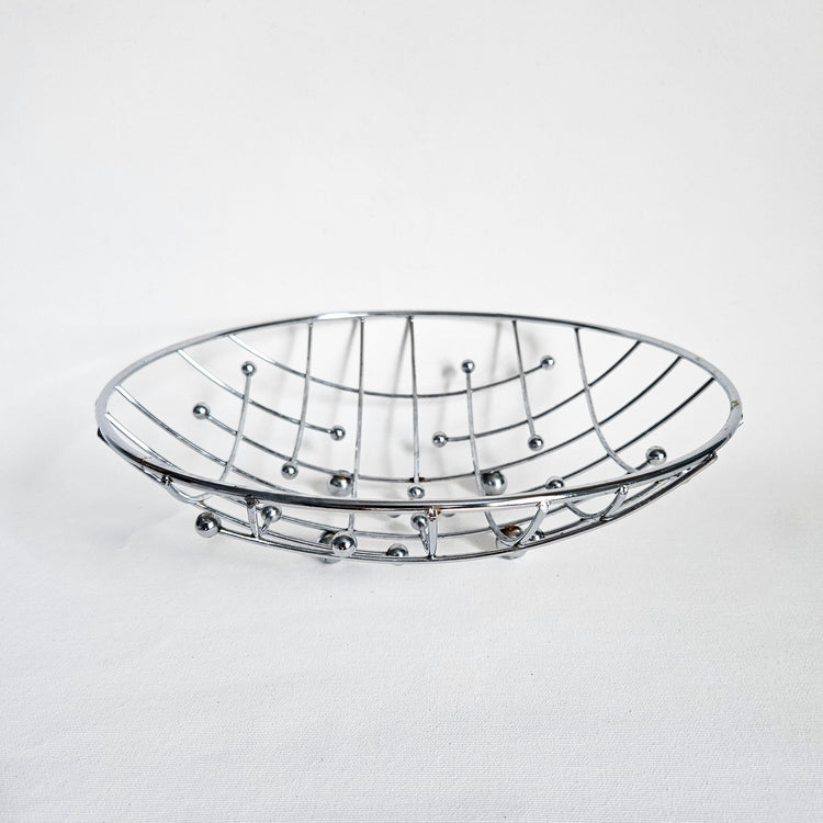 Panier à fruits Atomic chromé vintage