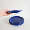 Lot de 4 assiettes à dessert vintages en céramique