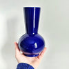 Vase en céramique vintage bleu