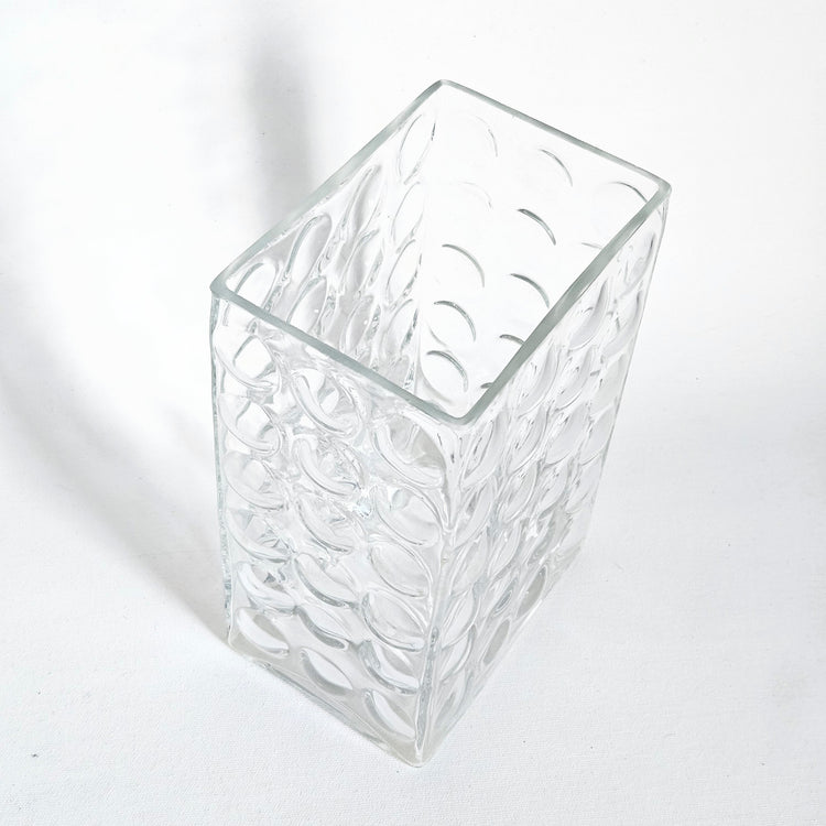 Vintage MCM Bubble Glass Vase