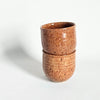 Lot de 2 gobelets boules vintages en céramique