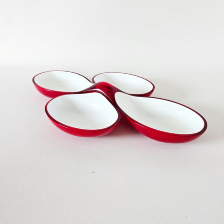 Lot de 2 coupelles apéro Interlocking, Guzzini vintage