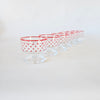 Lot de 6 coupes à dessert Coeurs vintage