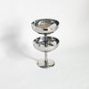 Lot de 2 coupes à dessert vintages chrome stainless steel