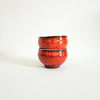 Petit bol vintage rouge en céramique artisanale
