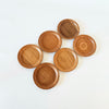 Lot de 6 sous-verres en teck