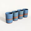 Lot de 2 gobelets vintages en céramique artisanale