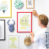 Affiche risographie 'Roller Bunny'