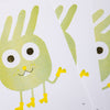 Affiche risographie 'Roller Bunny'
