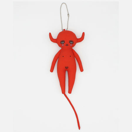 Poupée porte-bonheur décorative 'Red Devil'