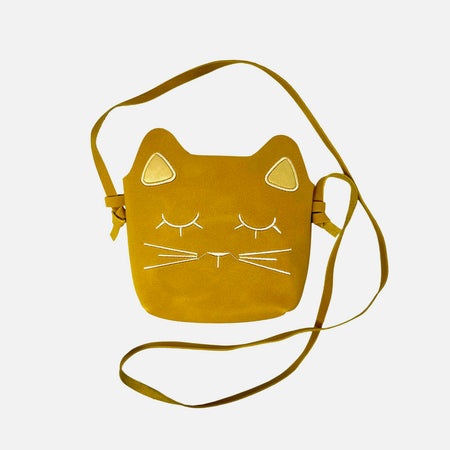 Small yellow cat handbag for children 