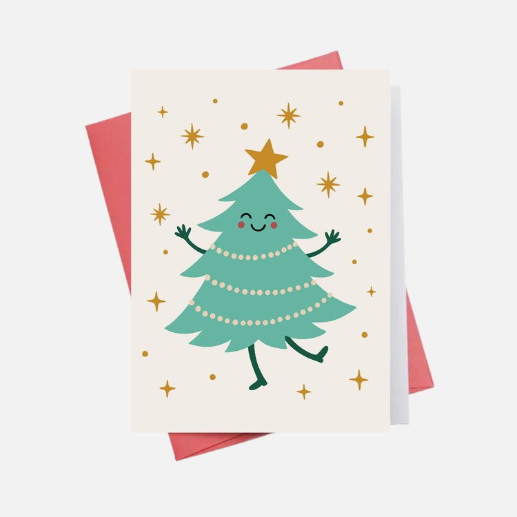 Carte de souhaits Sapin festif