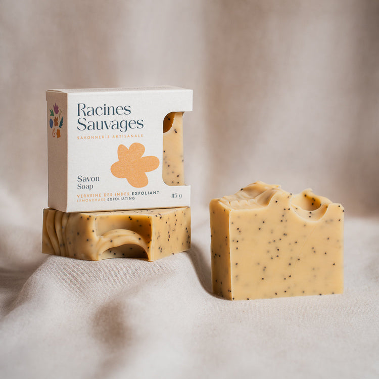 Savon naturel exfoliant - Verveine des Indes