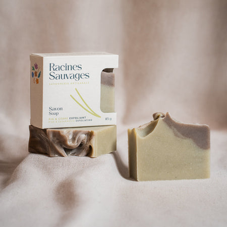 Savon naturel exfoliant - Pin et cèdre