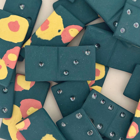 Jeu de dominos Sea Green Floral