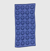 Large Blue Smiley Towel