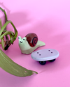 Figurine en céramique Escargot en skate