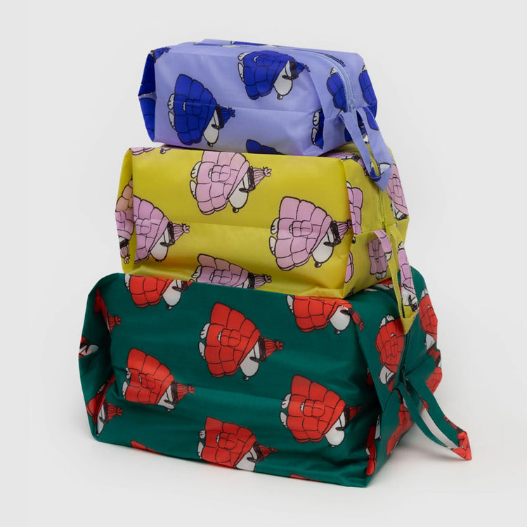 Set of 3 Snoppy zippered pouches