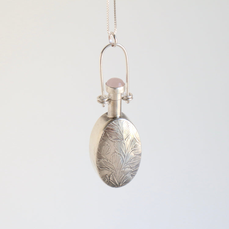 Collier pendentif Solenne - Quartz rose