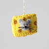 Ornement en feutre Fromage souris
